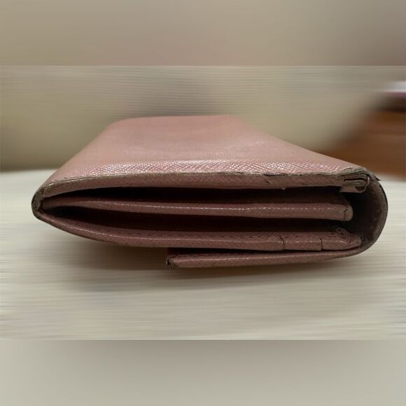 Prada Saffiano Leather Blush Pink Women's Continental Wallet with COA - Picture 5 of 16